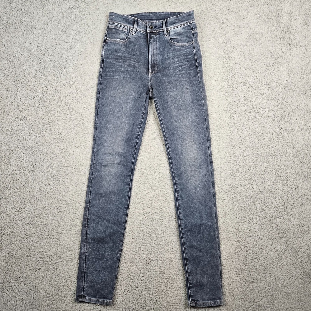 G-star RAW Kafey Ultra High Skinny Teal Blue Women's Casual Stretch Jean Size 28